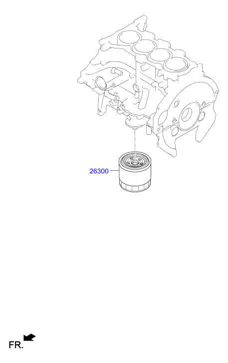 Mitsubishi 2630035504 - Filtru ulei directpiese.ro