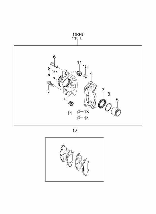 KIA-HYUNDAI 0K045-33-23Z - Set placute frana,frana disc directpiese.ro
