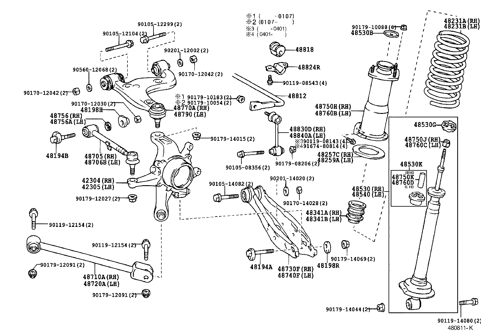TOYOTA 48710-53010* - Suport,trapez directpiese.ro