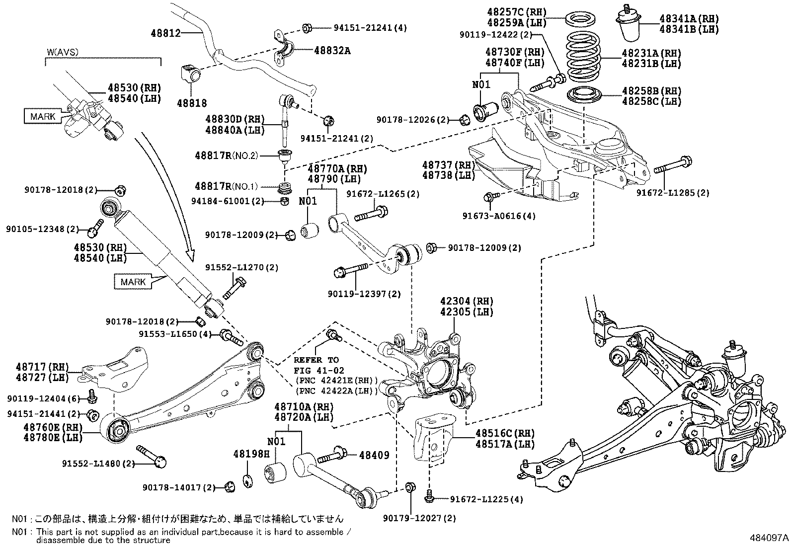 TOYOTA 48710-42030 - Brat, suspensie roata directpiese.ro