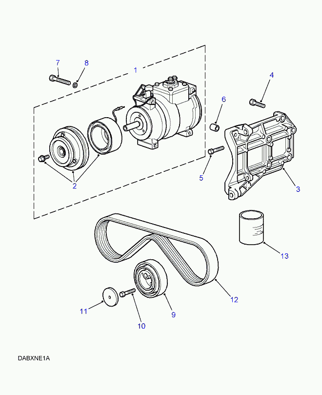 Land Rover STC 2326 - Curea transmisie cu caneluri directpiese.ro