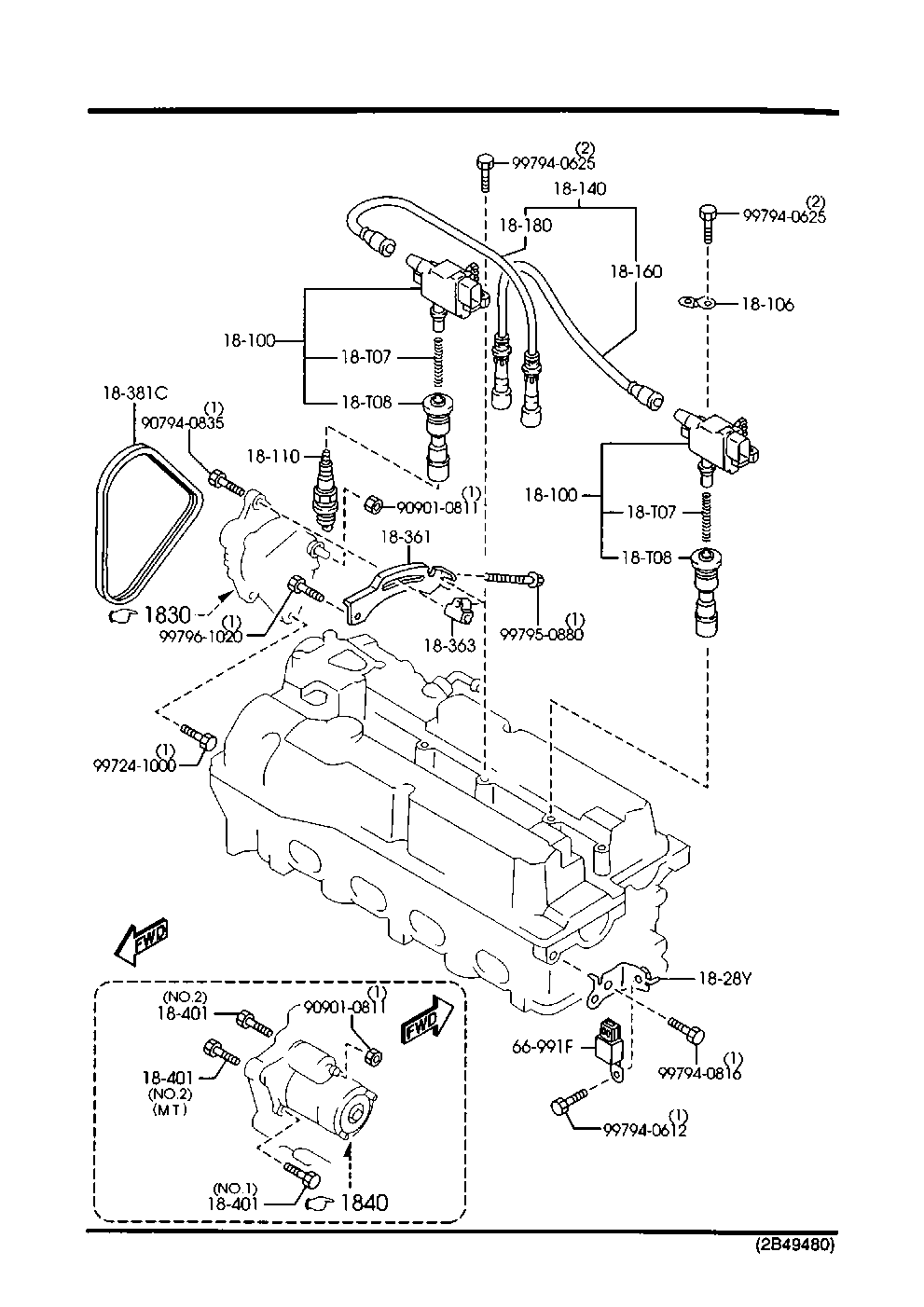 MAZDA ZM01-18-110 - Bujii directpiese.ro
