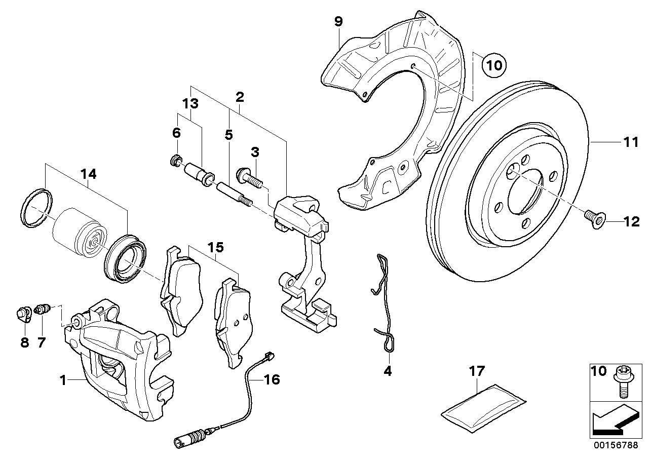 BMW 34 11 6 770 332 - Set placute frana,frana disc directpiese.ro