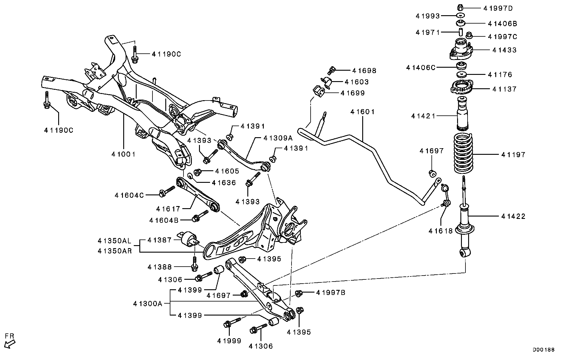 FCA MN184194 - Brat / bieleta suspensie, stabilizator directpiese.ro