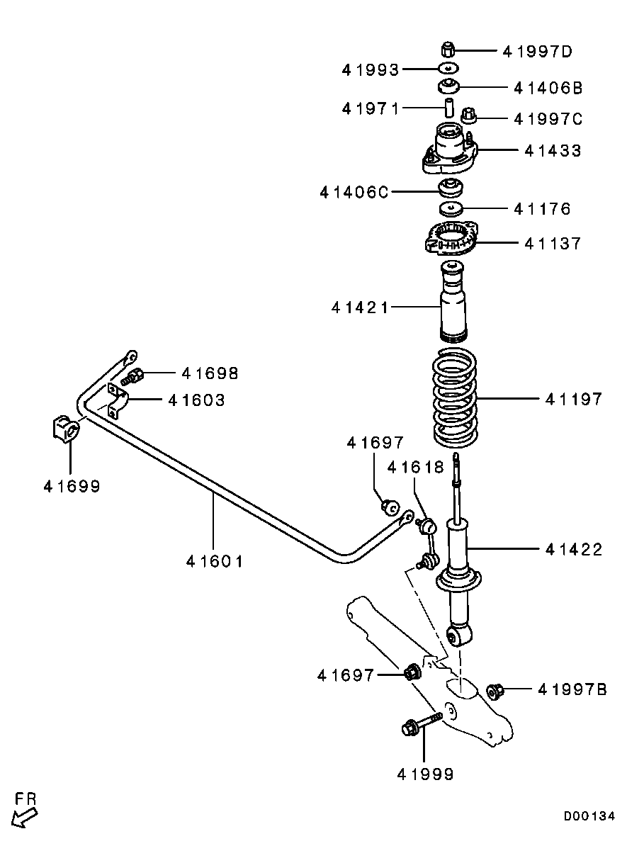 FCA MN184194 - Brat / bieleta suspensie, stabilizator directpiese.ro
