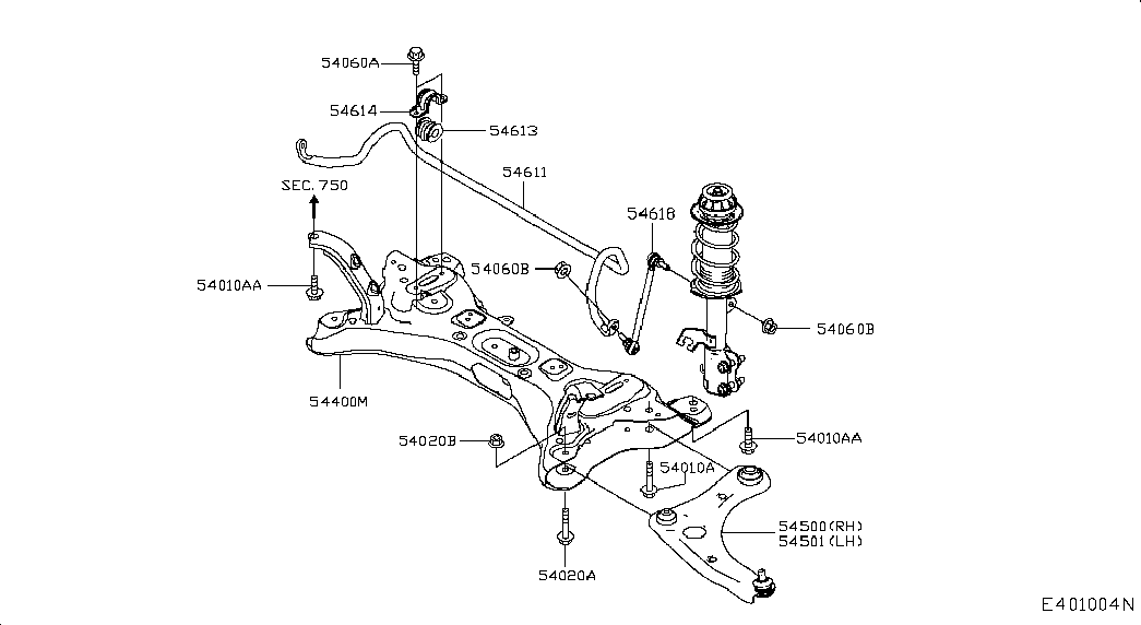 NISSAN 54618-JX30A - Brat / bieleta suspensie, stabilizator directpiese.ro