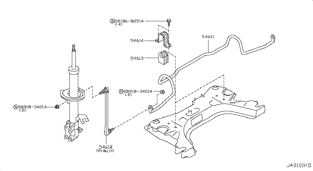 Blue Print ADN185103 - Brat / bieleta suspensie, stabilizator directpiese.ro