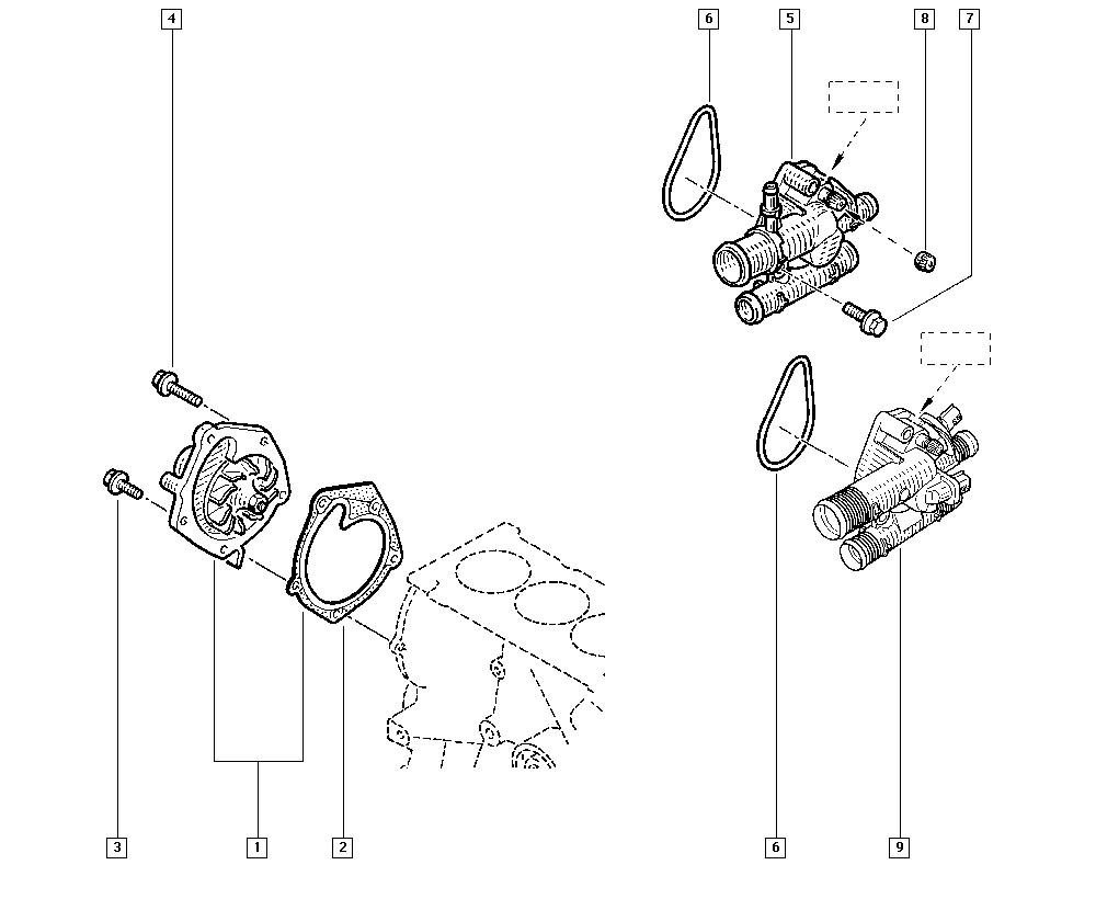 RENAULT 7701479114 - Pompa apa directpiese.ro