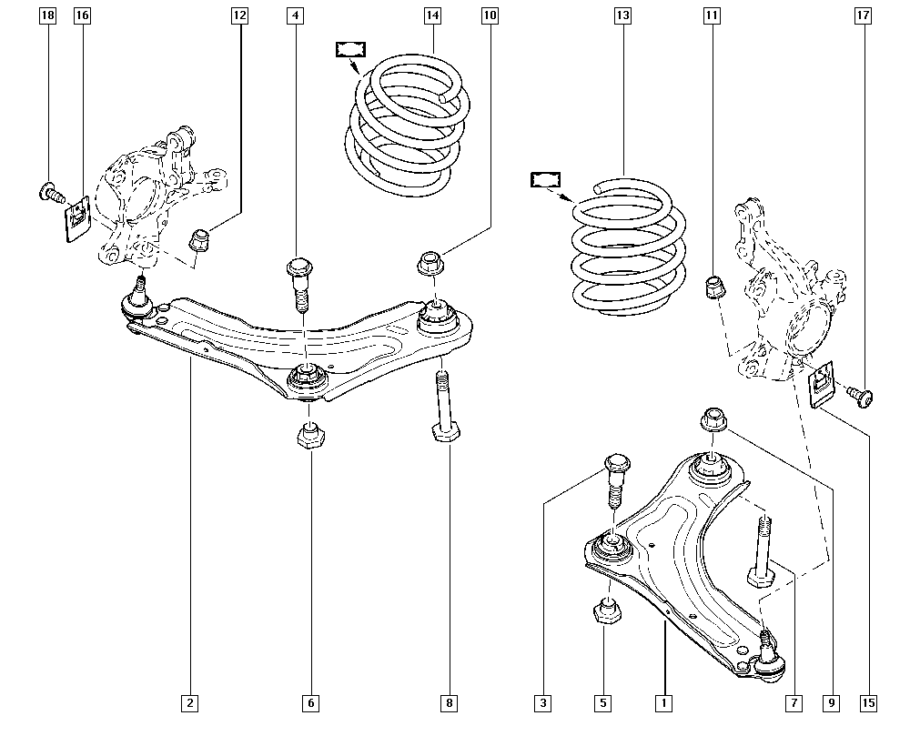 RENAULT 7703 033 209 - Piulita, articulatie sarcina / ghidare directpiese.ro