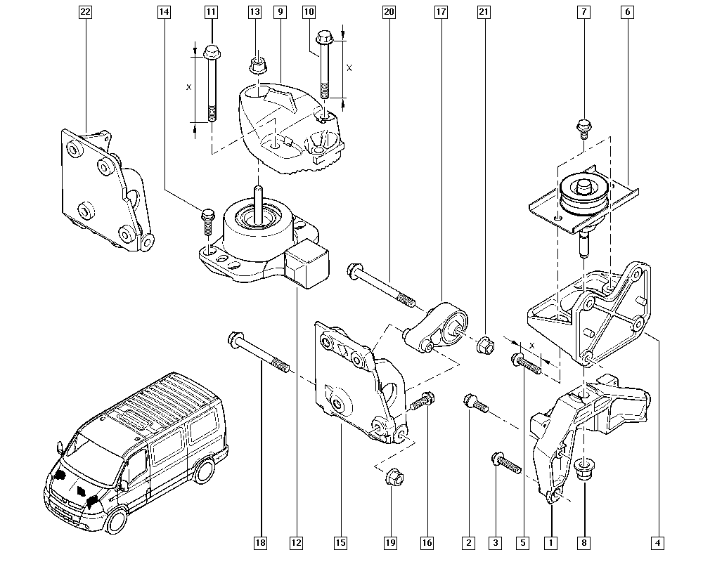 IMPERGOM 36823 - Suport motor directpiese.ro
