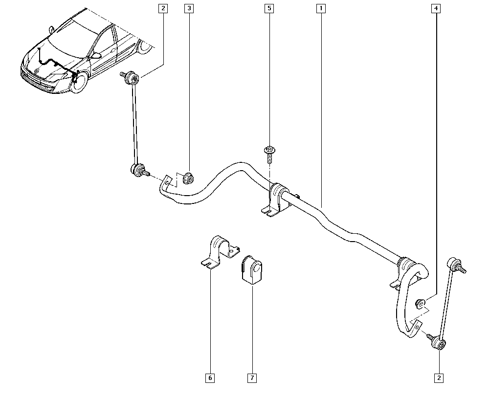 Moog RE-LS-7304 - Brat / bieleta suspensie, stabilizator directpiese.ro