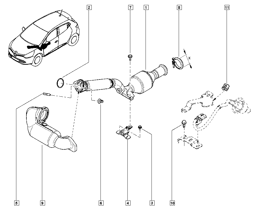 DACIA 77 03 034 221 - Piulita directpiese.ro