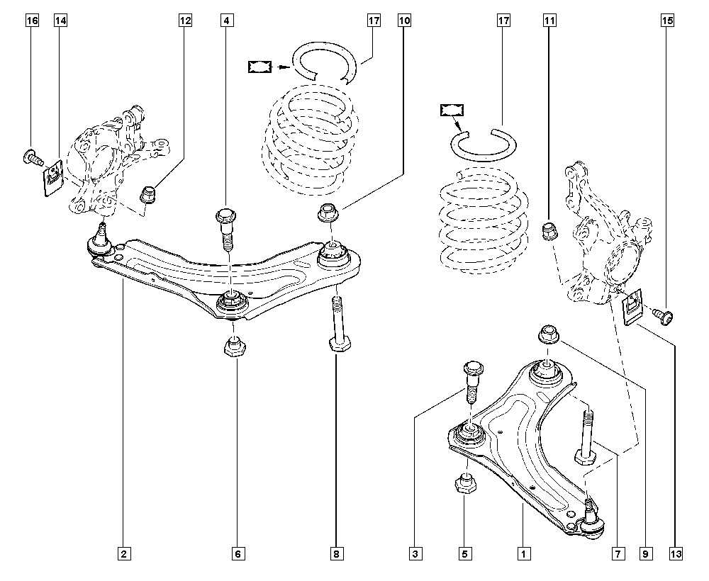 RENAULT 7703 033 209 - Piulita, articulatie sarcina / ghidare directpiese.ro