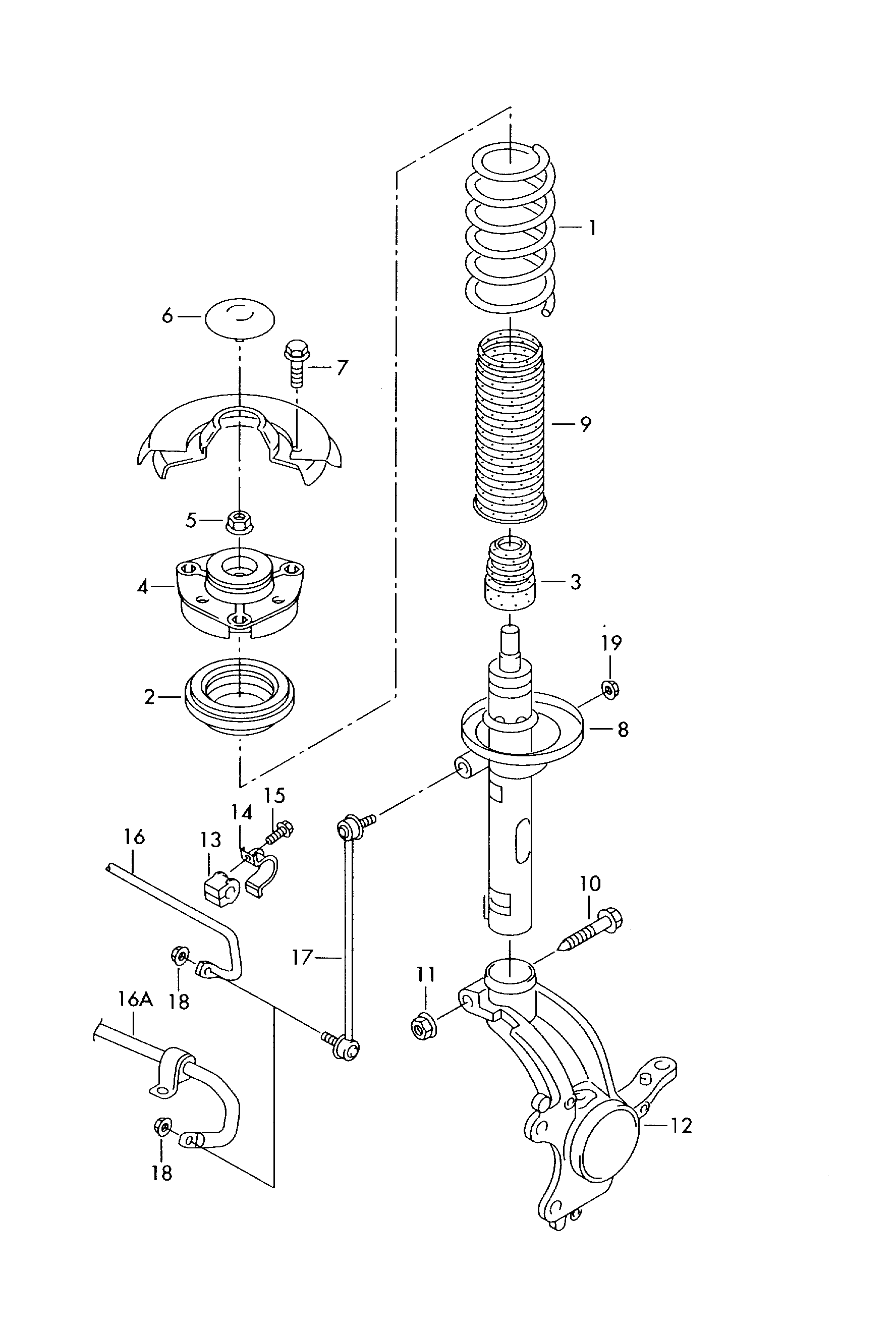 VAICO V10-2011 - Brat / bieleta suspensie, stabilizator directpiese.ro