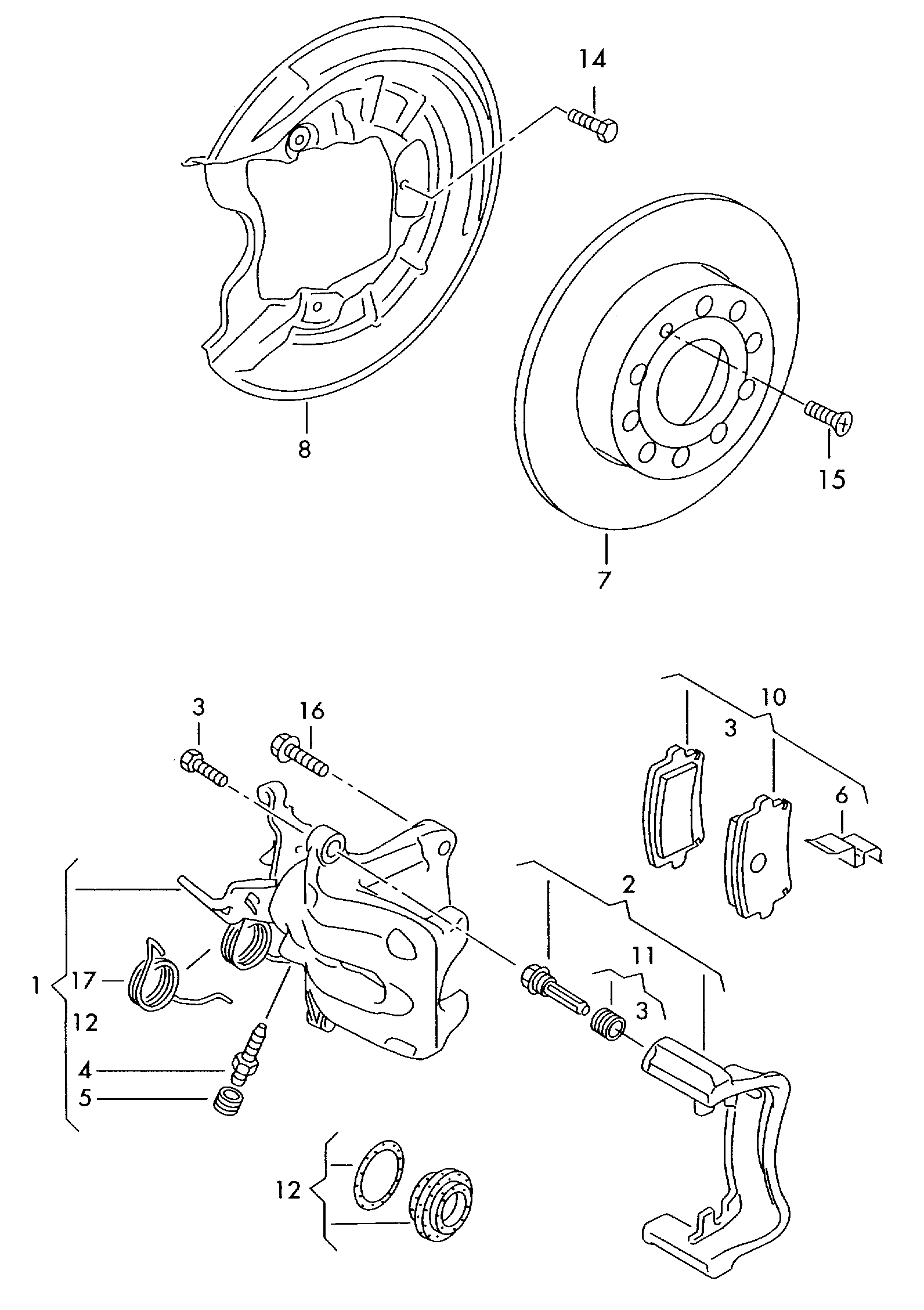 VAG 6R0 615 423 - Etrier frana directpiese.ro