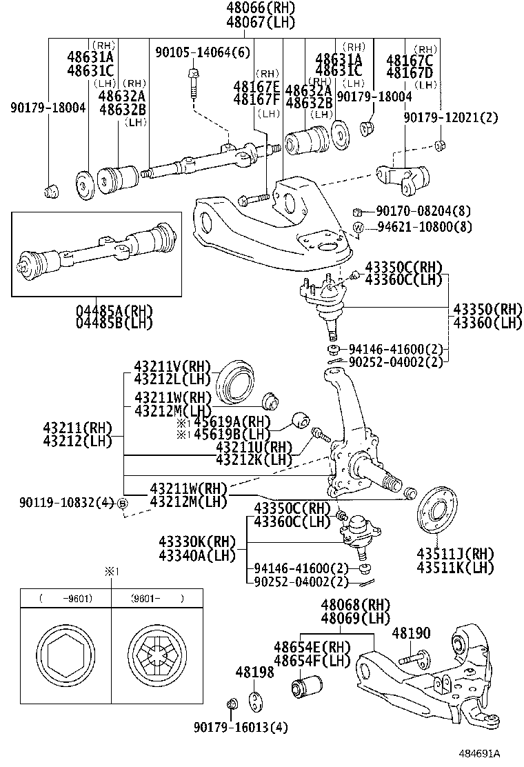 TOYOTA 43330-39315 - Articulatie sarcina / ghidare directpiese.ro