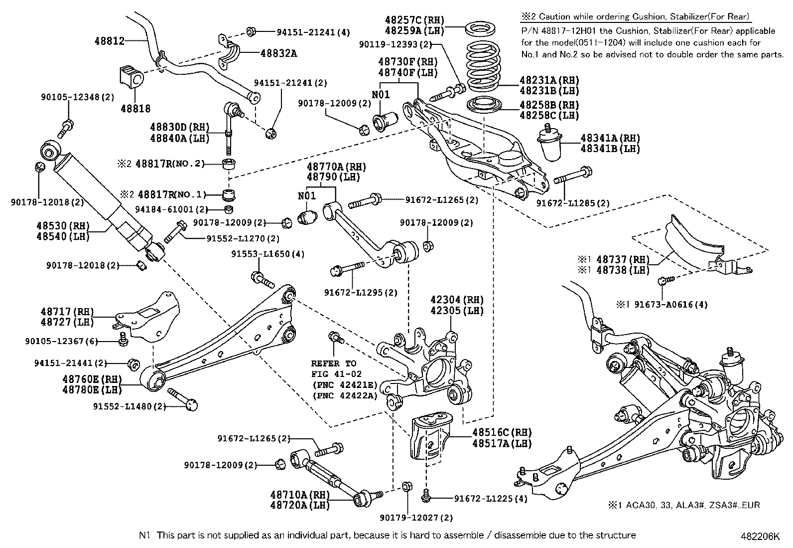 TOYOTA 48710-42020 - Brat, suspensie roata directpiese.ro