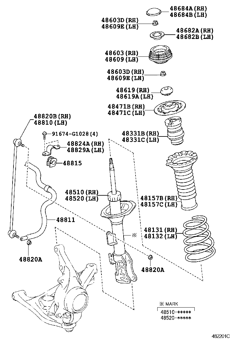 FORD 488200D010 - Brat, suspensie roata directpiese.ro