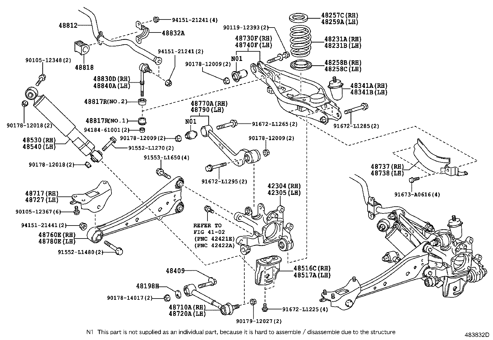 TOYOTA 48710-42030 - Brat, suspensie roata directpiese.ro