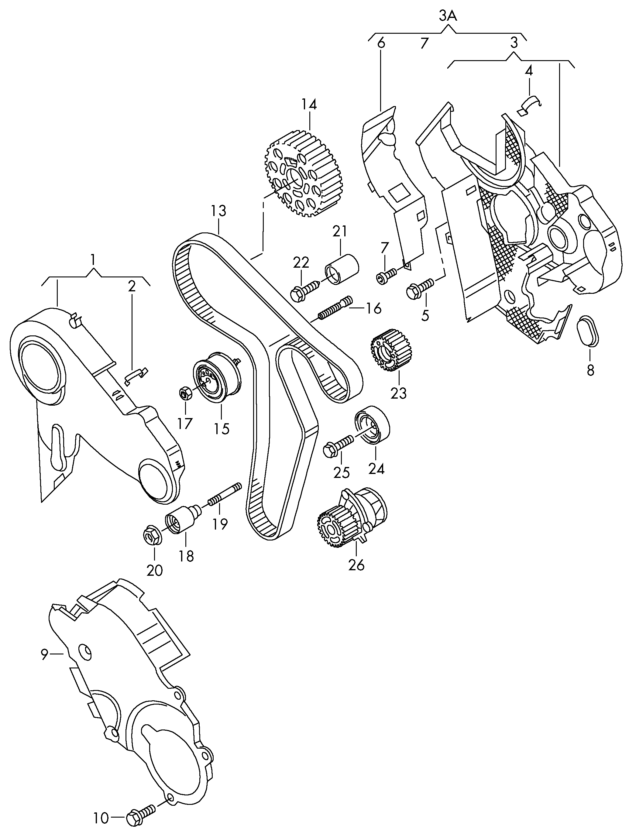 VAG 03L 109 119 C - Curea de distributie directpiese.ro