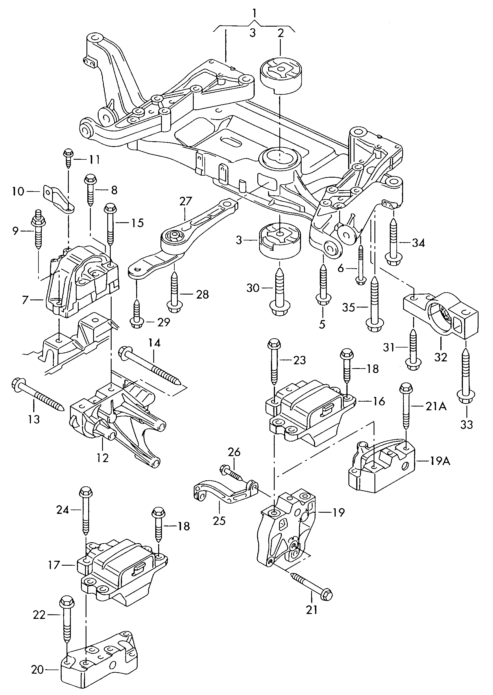 VAG 3C0 199 867 C - Suport motor directpiese.ro