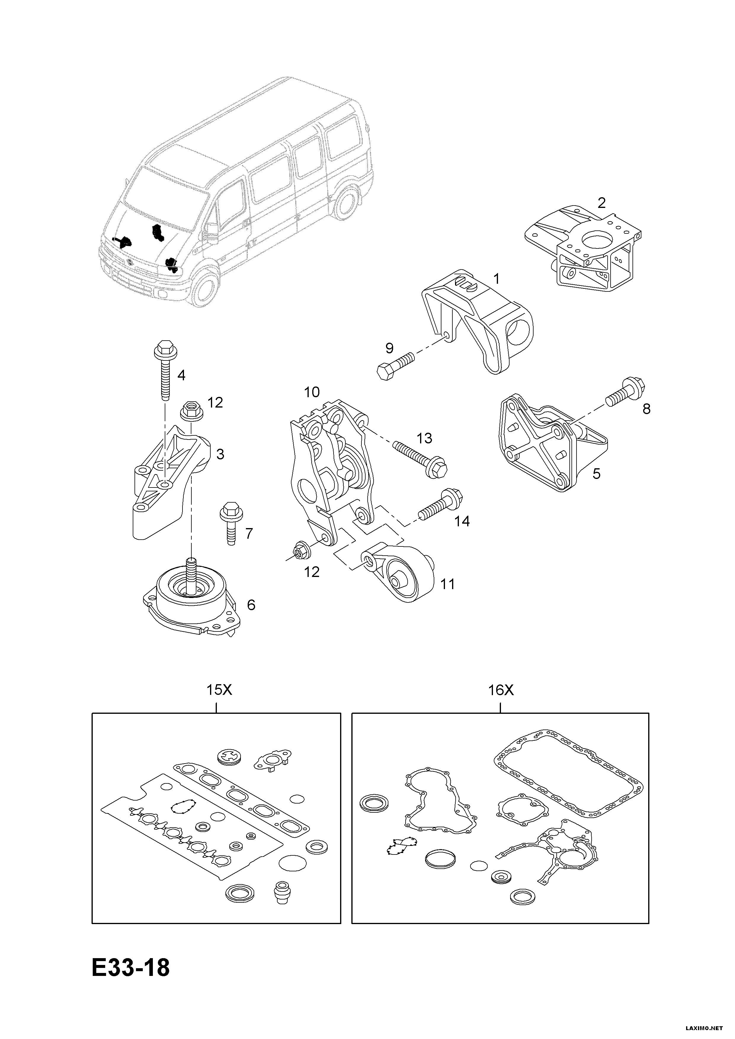 PSA 44 03 351 - Suport motor directpiese.ro